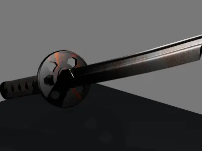 broken sword Low-poly 3D model purchase