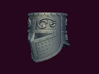 Crusader Helmet 3D print model