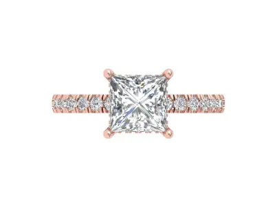 Princess Ring 3D print model 13