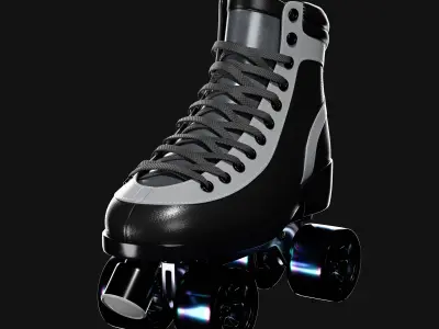 Quad Roller Skate 3D model get