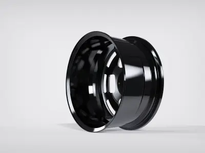 Forged Split-Spoke Aluminum Alloy Wh 3D model