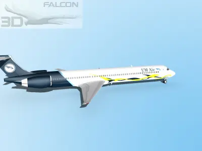 Falcon3D MD-80  UM Air 3D model