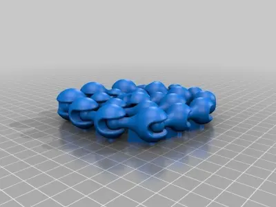 Snake plastic balls Free 3D print model