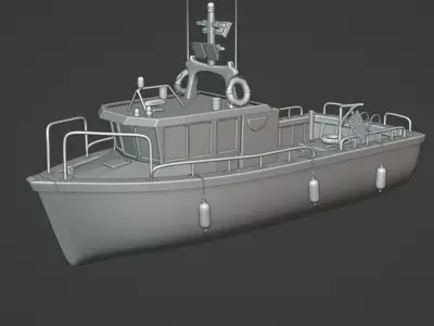Fishing Boat 3D print model