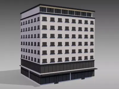 Commercial Building 002 3D model