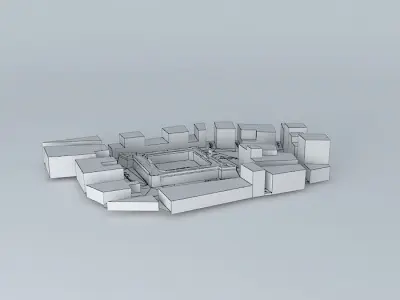 Castle-fortress of Santa Pola Urban Environment Free 3D model