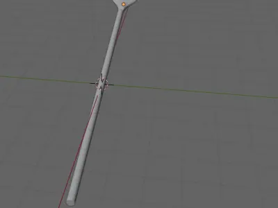 Low poly oar Low-poly 3D model