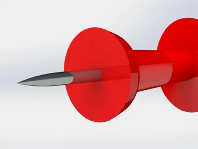 drawing pin 3D model