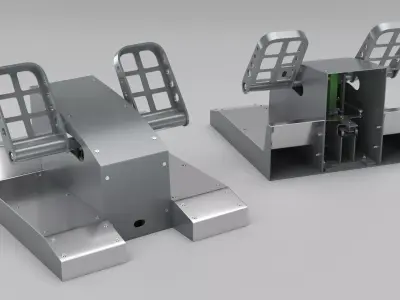 Boeing Aircraft Rudder Pedal Assembly 3D model