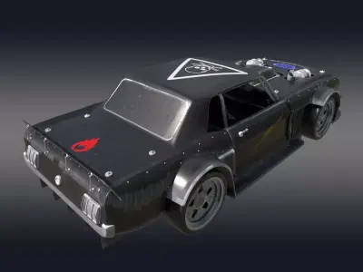 Ford Hoonigan 3D Model Low-poly 3D model