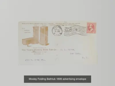 Antique Mosley folding bathtub models 3D Model Pack