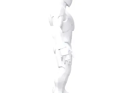 Futuristic AI Character  3D model