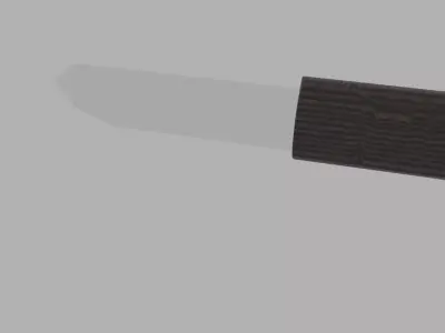 low polly 3d knife Low-poly 3D model