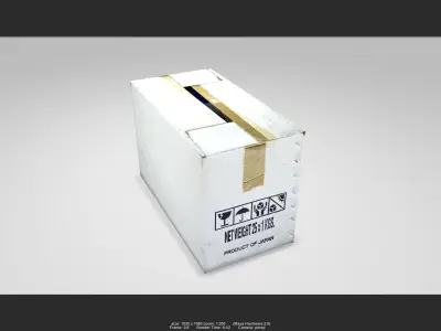 Box 07 Low-poly 3D model