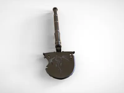 Military shovel 3D model