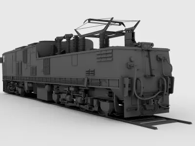 Class 9E Electric Locomotive 3D model