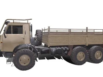 Military Truck Low-poly PBR Low-poly 3D model