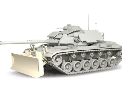 M9 Bulldozer 3D print model