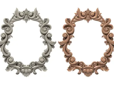 Ornament Frame Vintage Decor 3D print model
