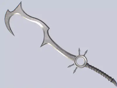 Curse blade Low-poly 3D model