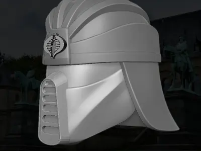 Crimson Inmortal GIJoe Fan Art 3D File For Action Figures 3D print model