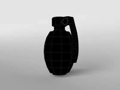 Grenade v1 006 Low-poly 3D model