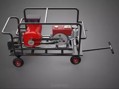 ARC WELD WELDER WELDING MACHINE POWER DIESEL GENERATOR GENSET KW 3D model
