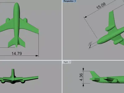 airplane pendant 3D print model buy