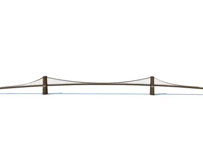 Brooklyn Bridge Low-poly 3D model