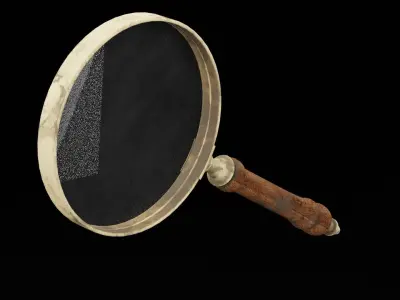 Magnifying Glass Low-poly 3D model