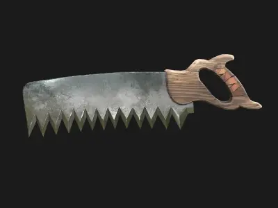 Back Saw Low-poly 3D model