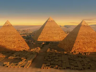 Ancient Egyptian Architecture on the Silk Road Sphinx  3D model
