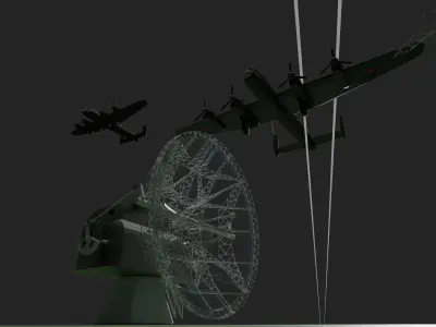 Radar Station of WW II Wuerzburg Riese 3D model
