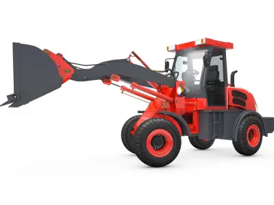 Wheel Loader  Animated 3D model