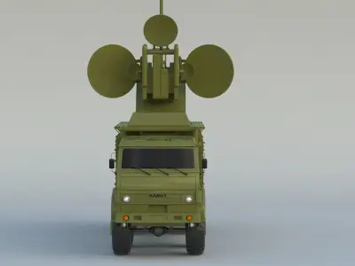 Krasukha Electronic Warfare System 3D model
