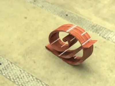 Letra D gold letter s Free 3D model