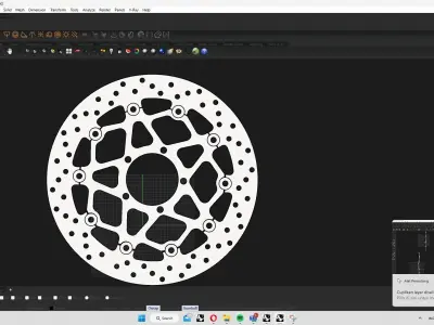 motorcycle front disc brake 3D model
