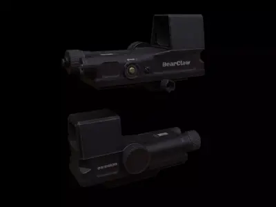 BearClaw Holographic Sight Low-poly 3D model