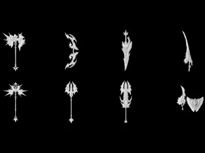 Glorious Weapons 3D Model Pack