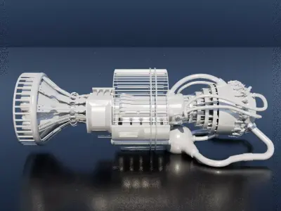 engine jet 3D model