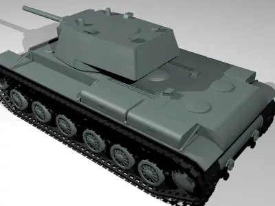 KV-1 Tank model Free 3D model