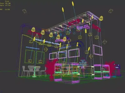 Exhibition - Area -6X6-3DMAX2009-25 3D model