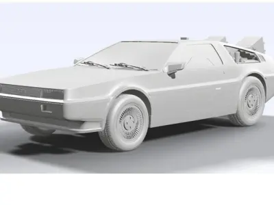 Back to the Future Delorean all Kits 3D print model purchase
