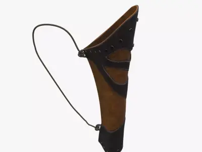 Medieval Quiver Low-poly 3D model