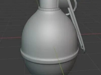 Game ready low poly grenade Free low-poly 3D model