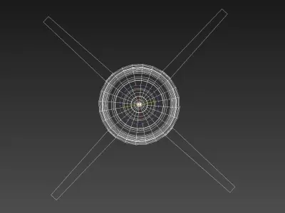 Ballistic rocket 3D model Low-poly 3D model