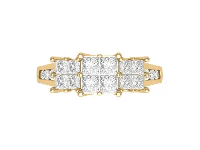 Princess Ring 3D print model 15