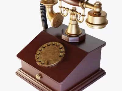 Old Telephone 3D model