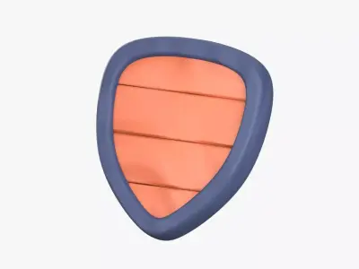 Shield 3D Illustration 3D model