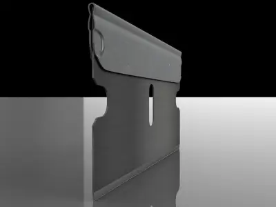 3D Single Edge Razor Blade 3D model